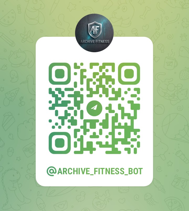 Scan to chat with Archive Fitness on Telegram